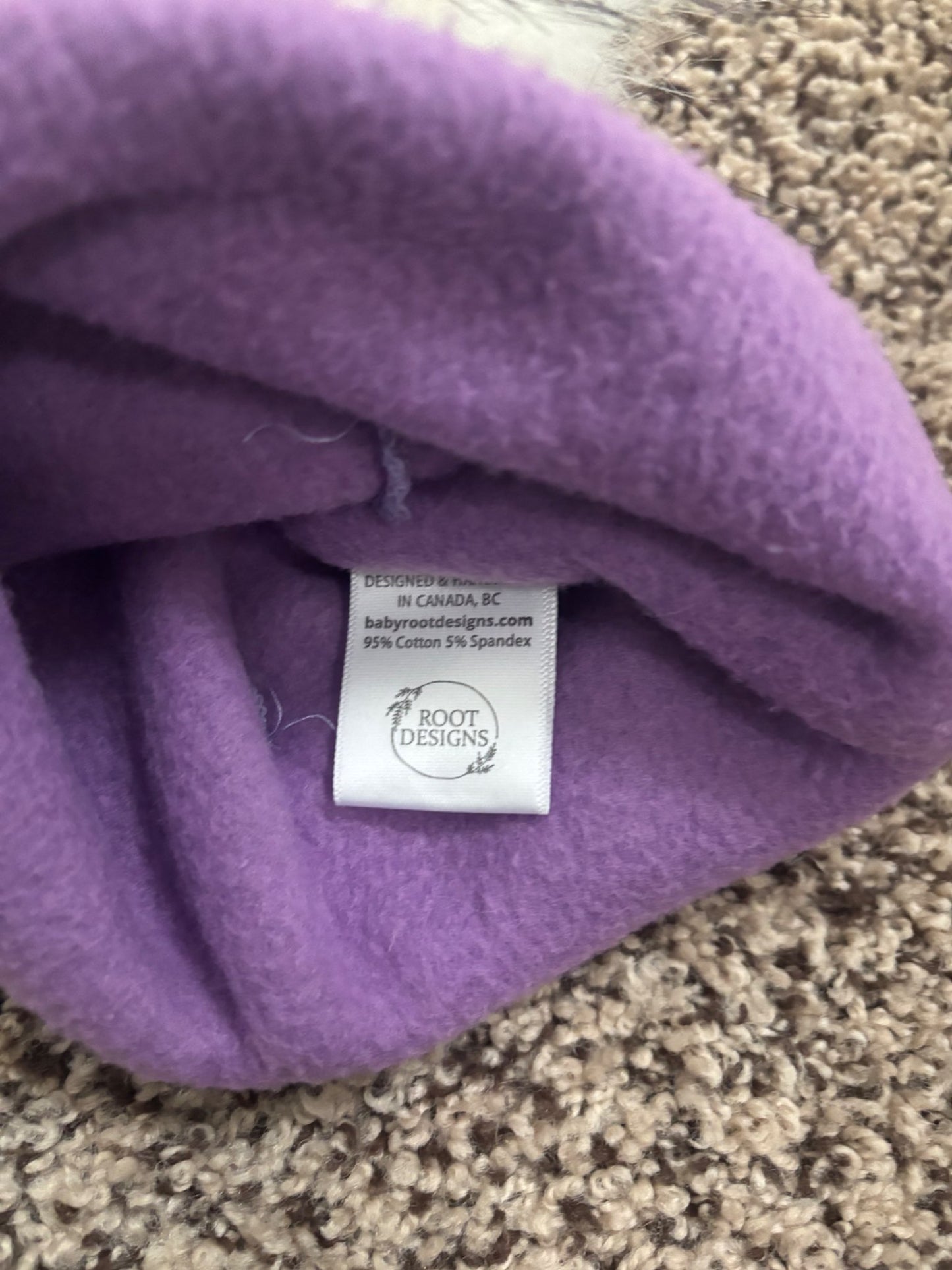 Baby Root Designs fleece-lined toque, Kids 3 Month (0-3M)