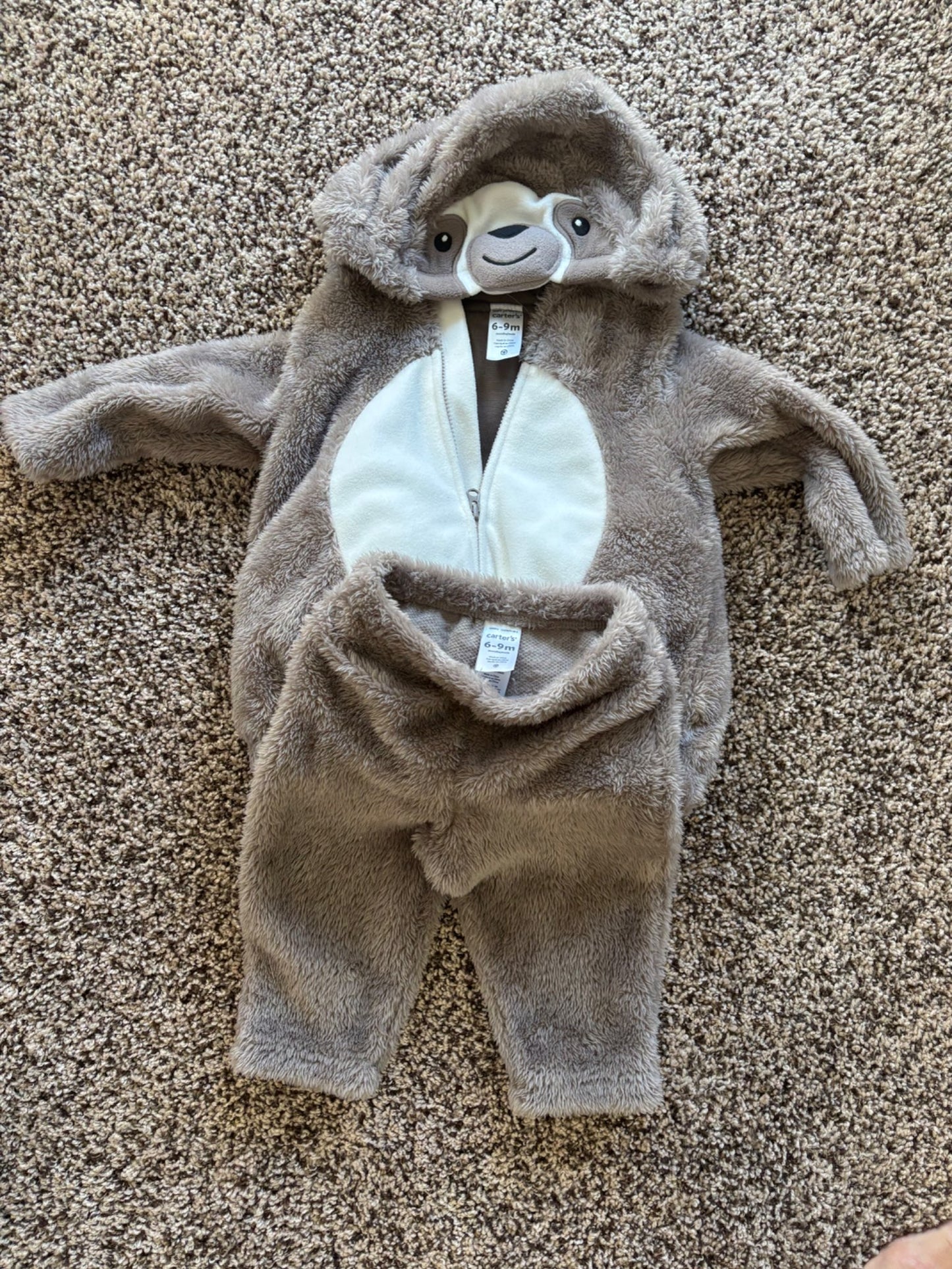 Baby Sloth costume , Kids 9 Month (6-9M)