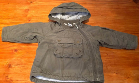 Green H & M 9-12 month jacket , Kids 12 Month (9-12M)
