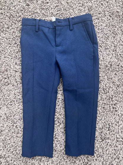 Navy 2/3T boys dress pants , Kids 2T