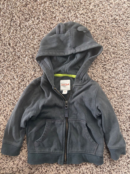 Cat and Jack 12 m hooded zip up sweater , Kids 12 Month (9-12M)