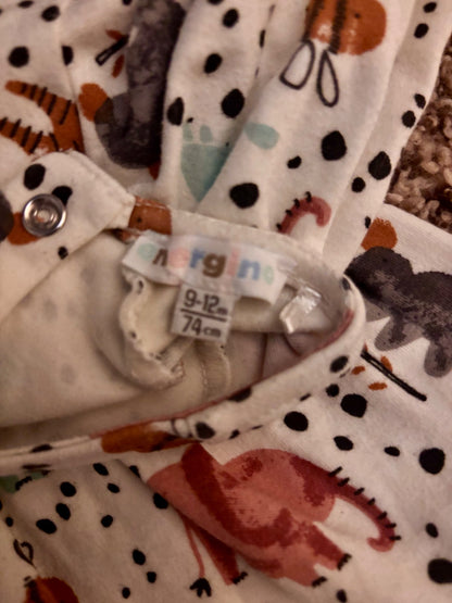 9-12 month zoo dress with bow , Kids 12 Month (9-12M)