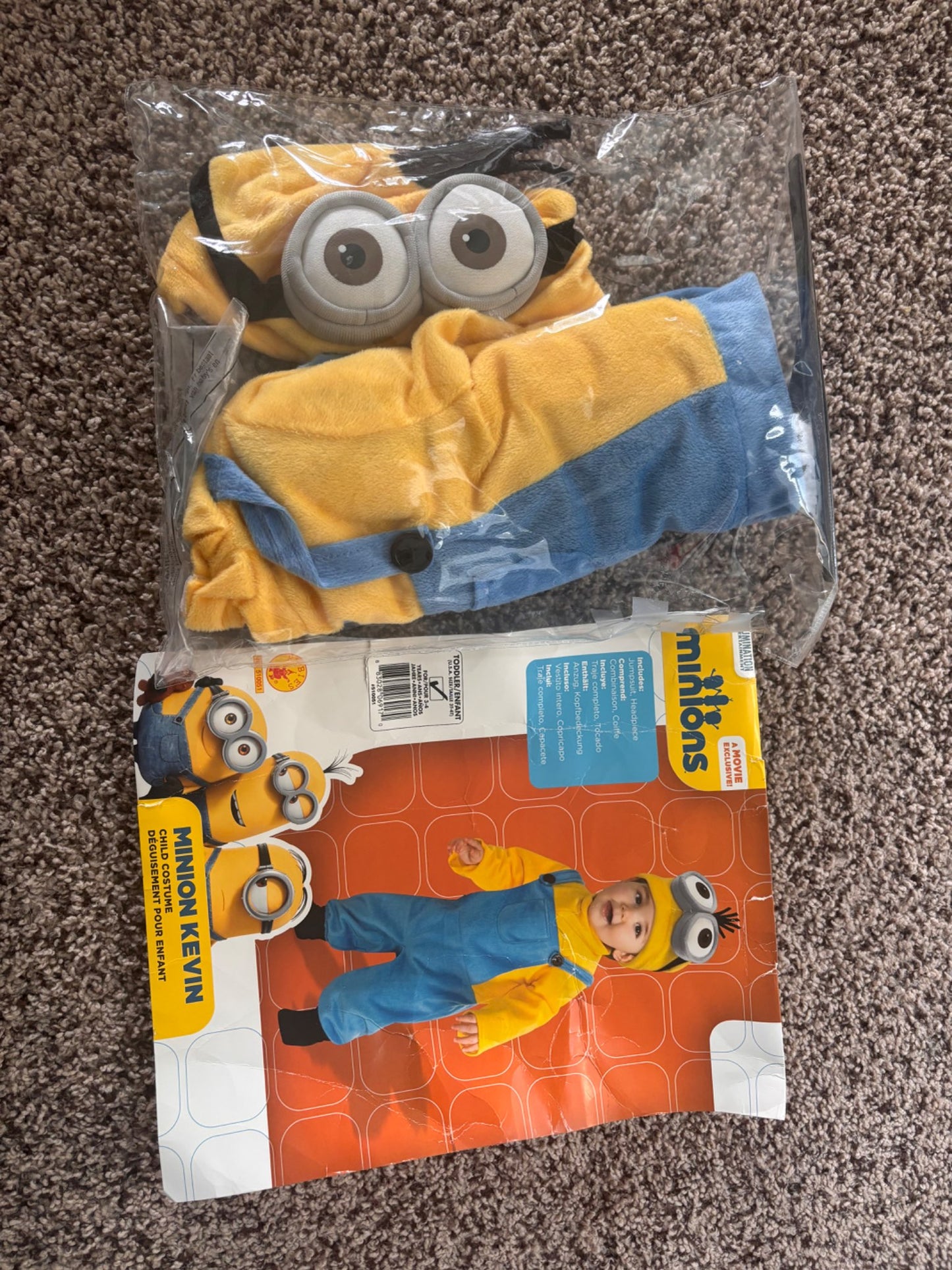 2/3T minion costume , Kids 3T