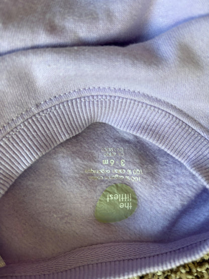 3-6 month, sweatsuit sweater and pants; purple , Kids 6 Month (3-6M)