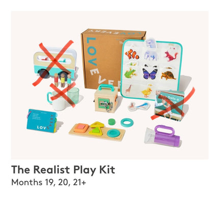 Lovevery 19,20,21 month “The Realist” play kit