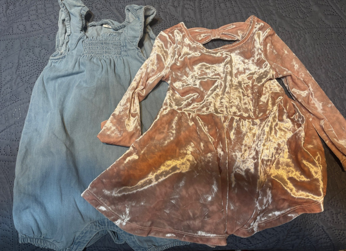 1 Romper 1 Dress, Kids 18 Month (12-18M)