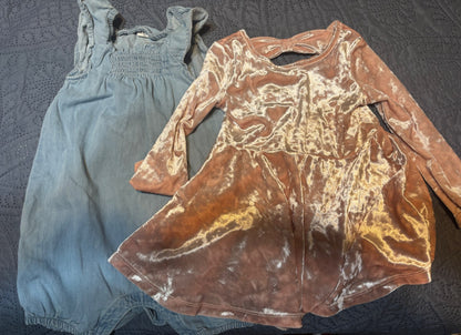 1 Romper 1 Dress, Kids 18 Month (12-18M)