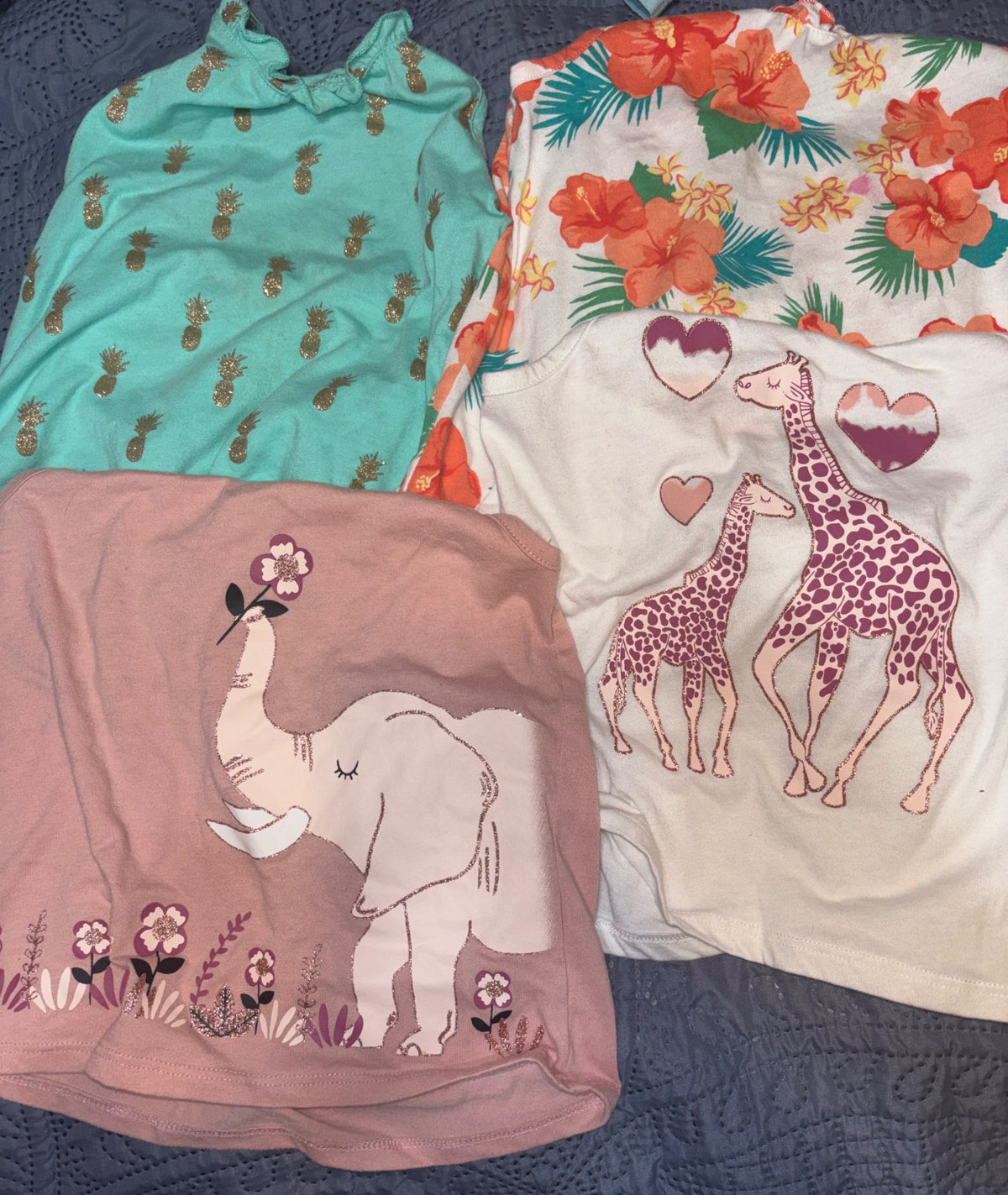 4 Halter Tops, Kids 5/5T