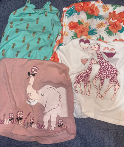 4 Halter Tops, Kids 5/5T
