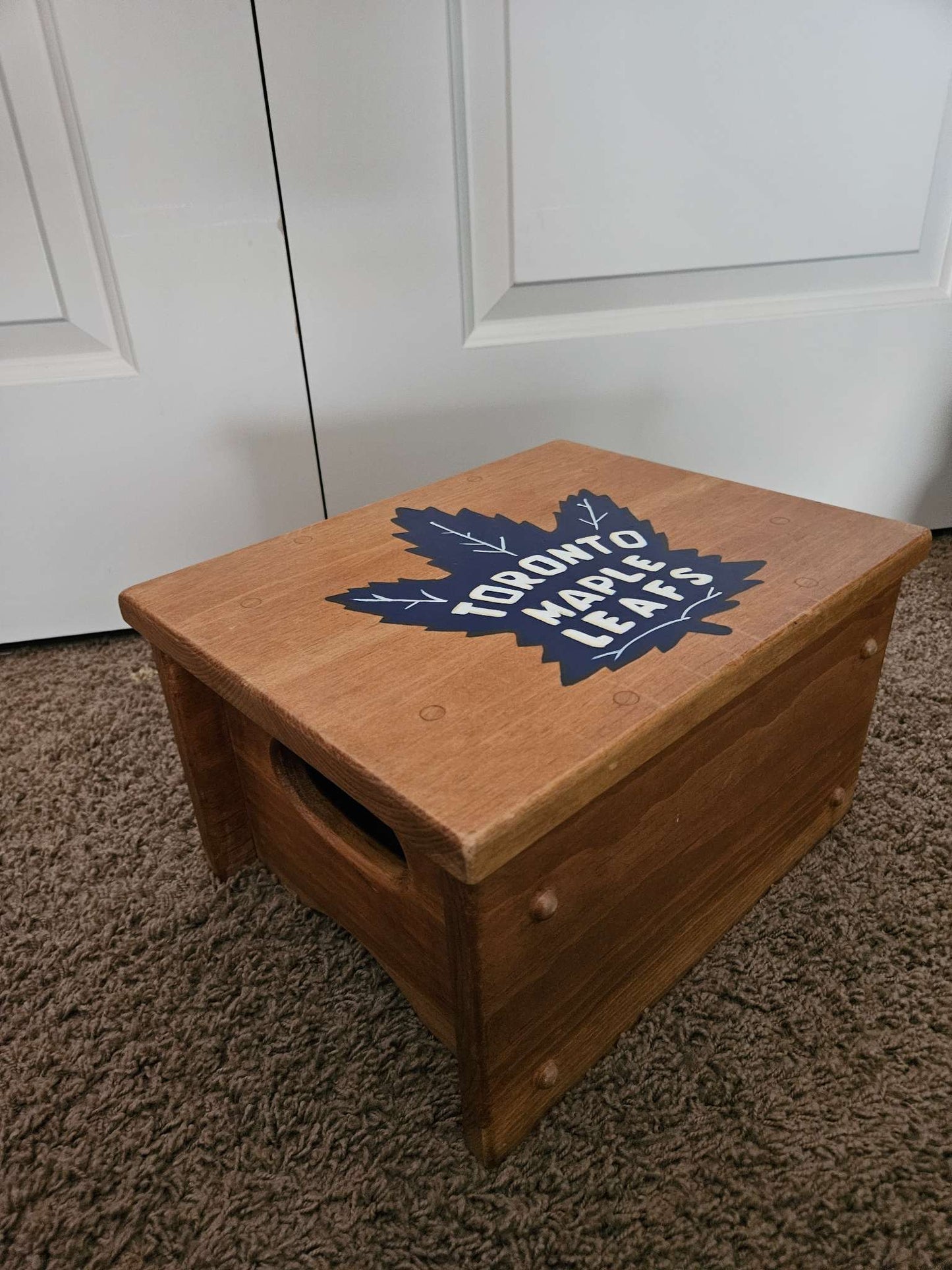 Solid Wood Hand Painted Kids Stool