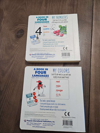 Color and Number board books