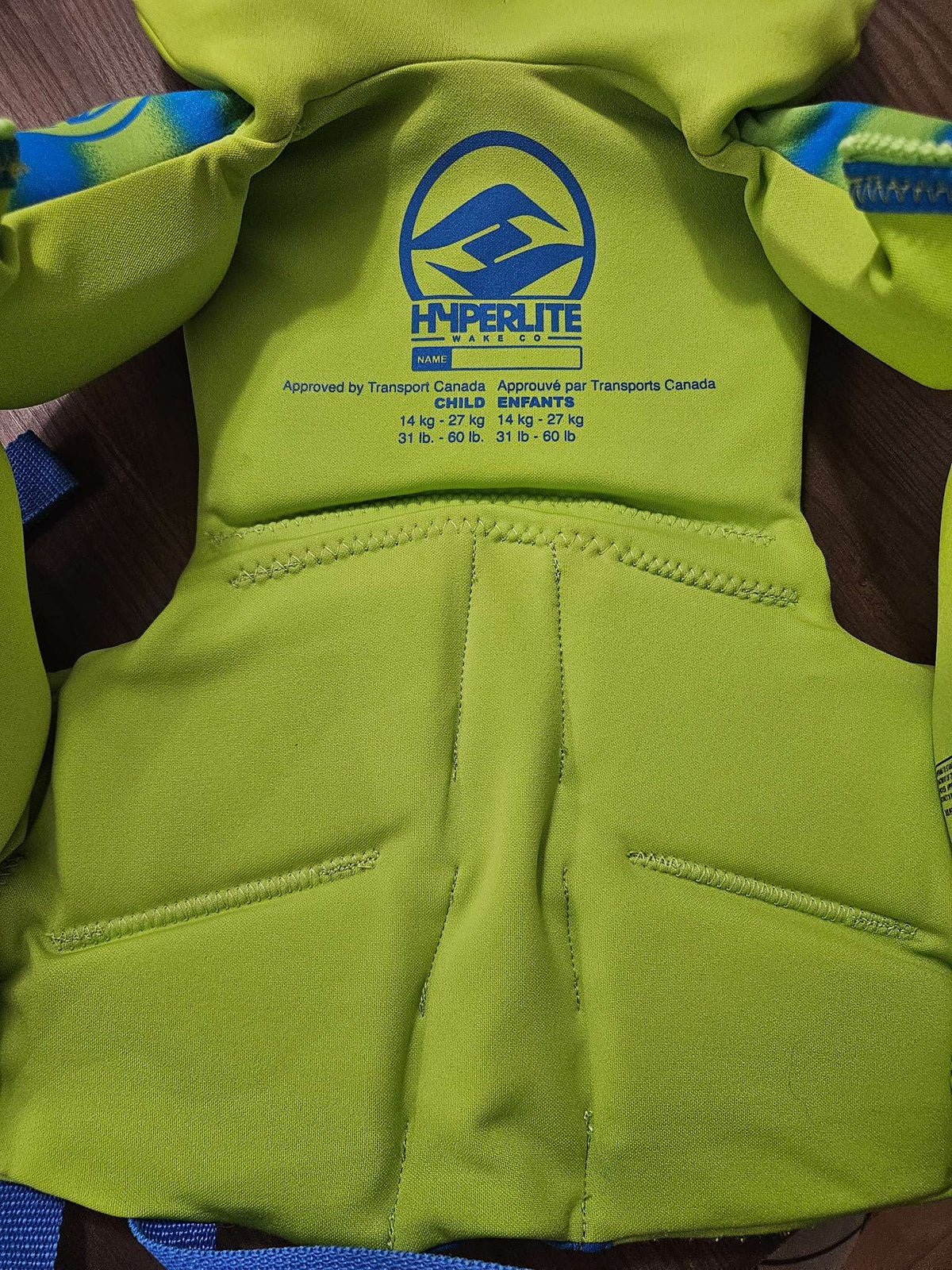Hyperlite kids lifejacket