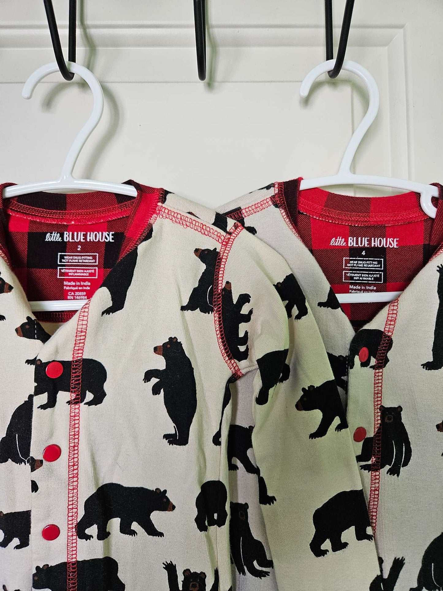"Bear Bum" pajamas , Kids 2T