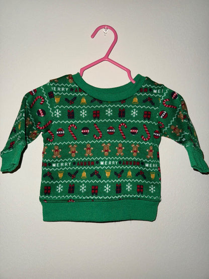 0-3M Ugly Christmas Sweater, Kids 3 Month (0-3M)