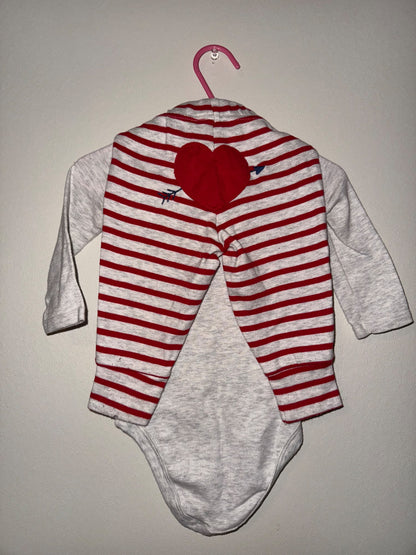 3-6M My 1st Valentine’s Day 2-piece Outfit, Kids 6 Month (3-6M)