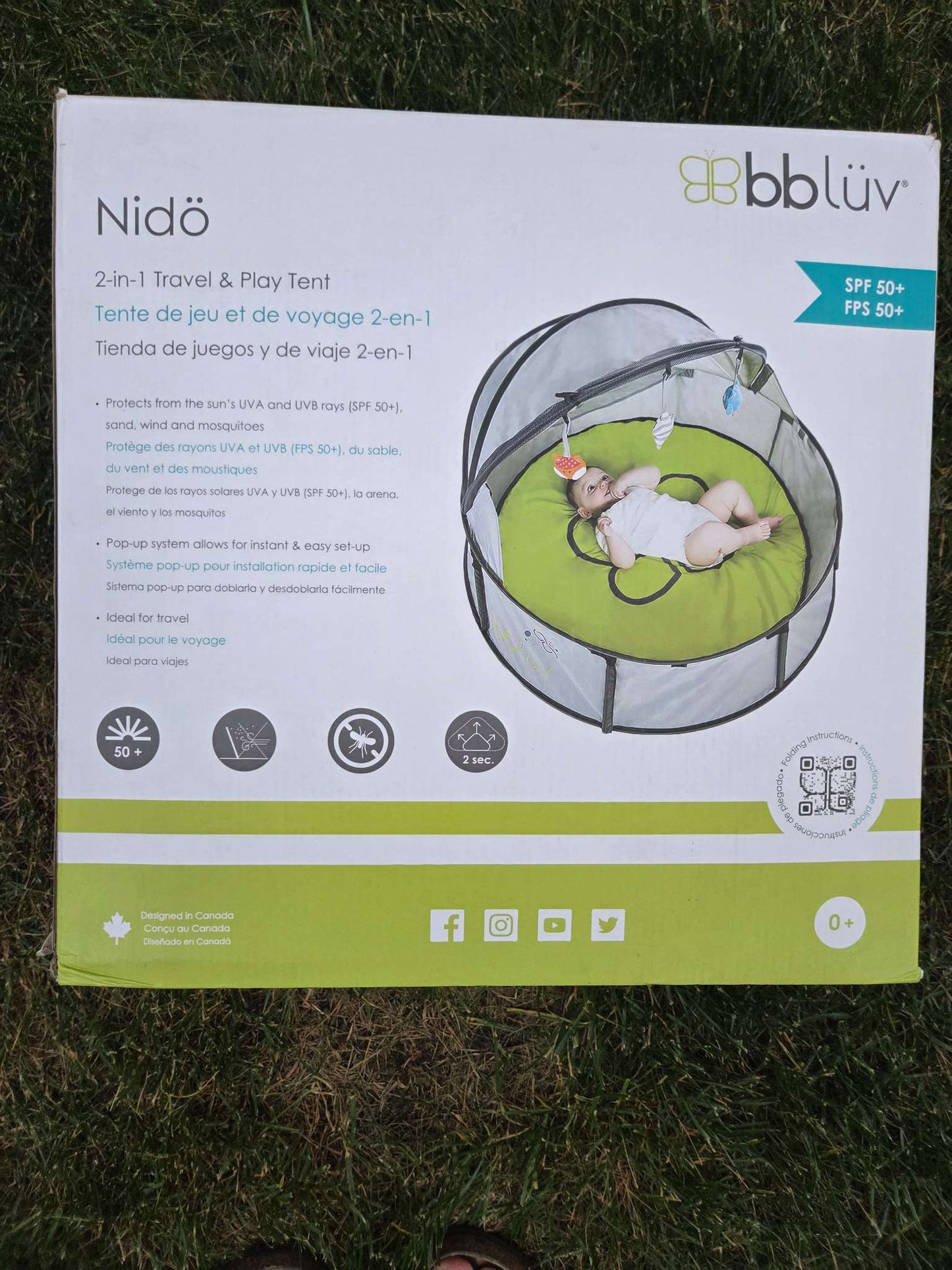 Nido 2 in 1 Travel and Play Tent