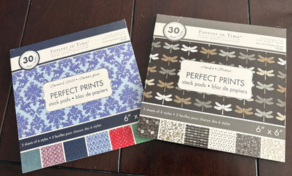 (NWOT) Set of 2 6 x 6 inch scrapbook paper pages (each 30 sheets)