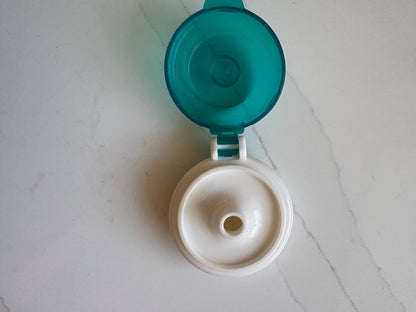 Set of 2 Purple and Teal Squeasy Snacker Bottles with 5 inserts (retails over $65.00)