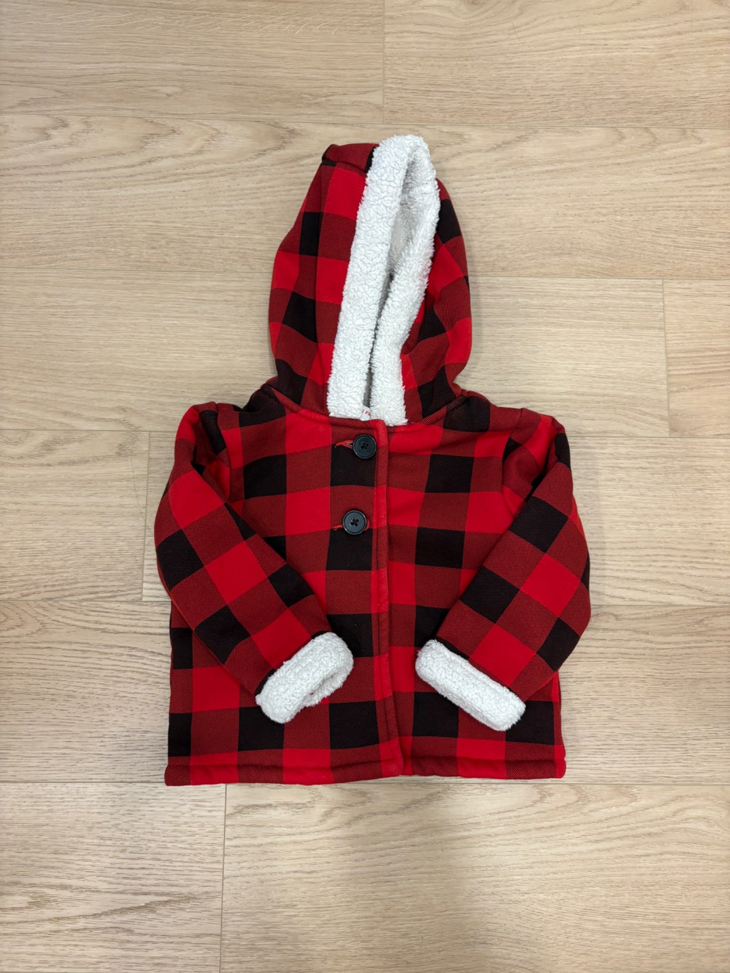 NWT - Buffalo Plaid Sweater/Jacket, Kids 24 Month (18-24M)