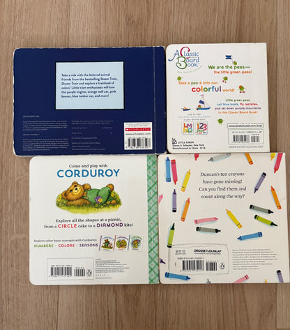 Set of 4 board books - colour theme (retails over $50)