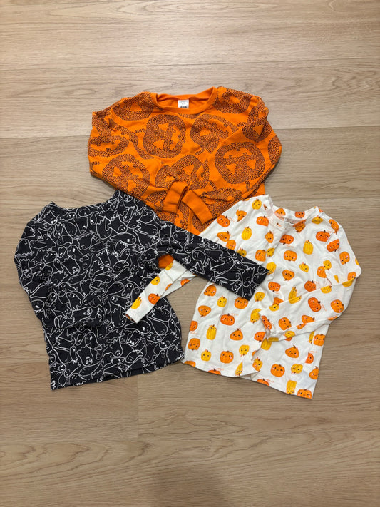 Set of 3 Halloween Themed shirts 3-4T, Kids 3T