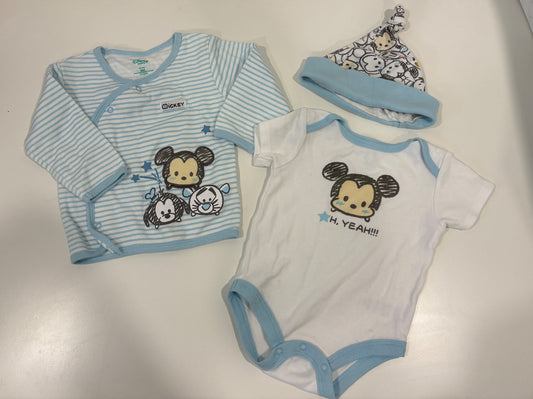 NWOT Adorable 3 piece Mickey Outfit, Kids 6 Month (3-6M)