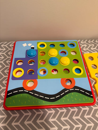 Button Art Color Matching Mosaic