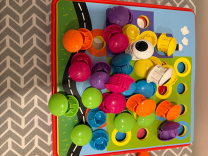 Button Art Color Matching Mosaic
