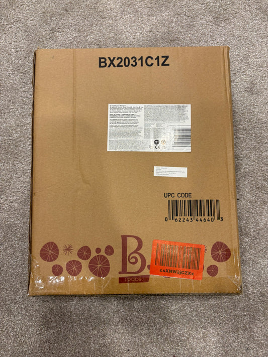 B. Toys – Step Stool for Kids – Ivory & Wood Stepping Stool - Brand New in Box
