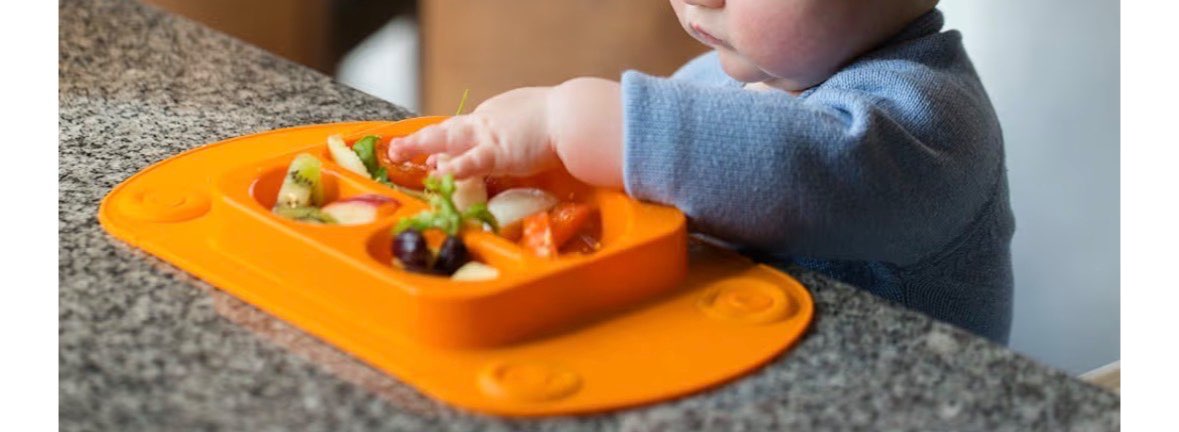 Set of 3 - Silicone eating plates (retails over $90)