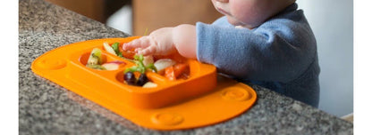 Set of 3 - Silicone eating plates (retails over $90)