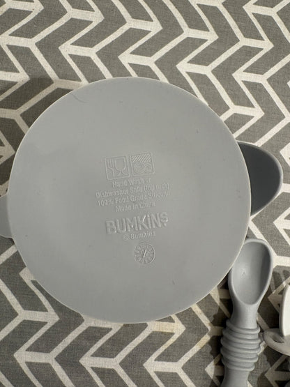 Set of 7 - Silicone eating plates & utensils  (retails over $140)