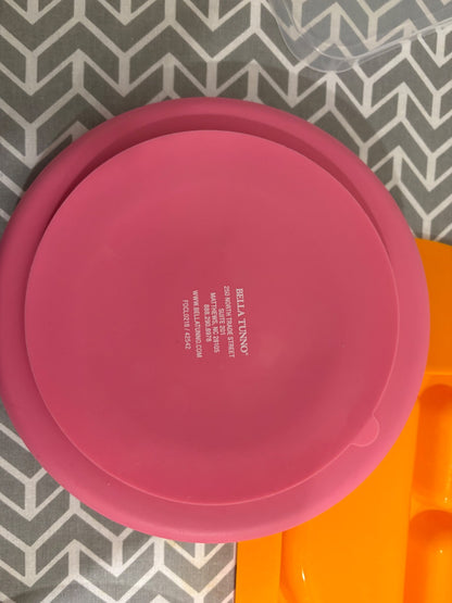 Set of 7 - Silicone eating plates & utensils  (retails over $140)