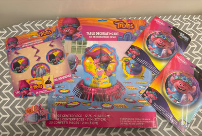NWT - Set of 5 - Trolls Birthday Decorations