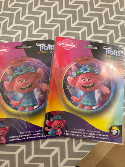 NWT - Set of 5 - Trolls Birthday Decorations