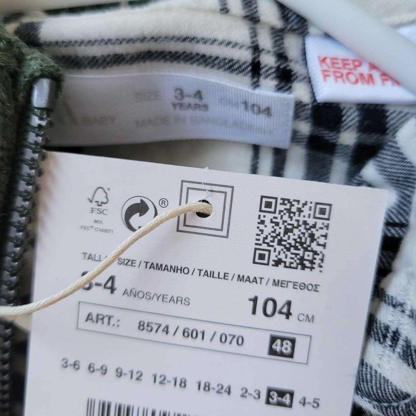Zara Vest and Button Up Shirt 3-4T (Retail for $40), Kids 3T