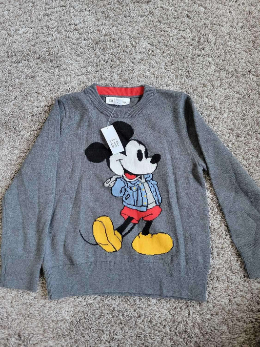 Mickey sweater GAP 5T ( Retail $49.95), Kids 5/5T (extra small)