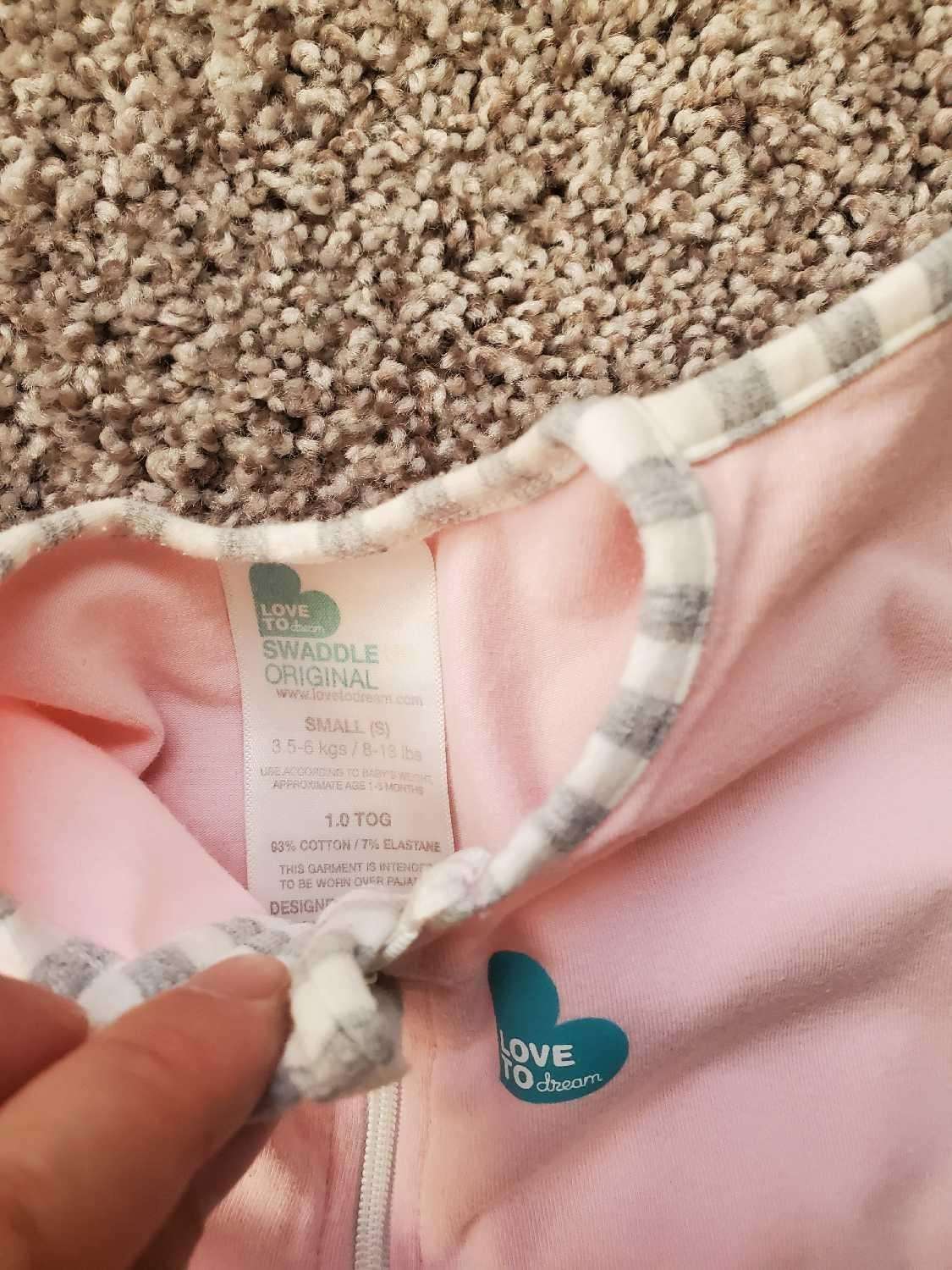 Love to Dream Sleep Bag Pink, SMALL 1-3 Months, 0-3 Months (Newborn)
