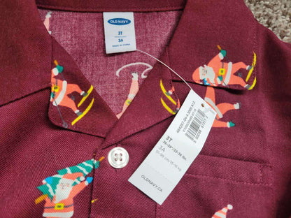 Siblings matching Christmas Pj's from Old Navy 3T + 6-12m
