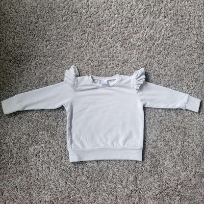 Posh and Cozy 6-12 months Ruffled Cozy Sweater, Kids 9 Month (6-9M)
