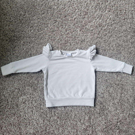 Posh and Cozy 6-12 months Ruffled Cozy Sweater, Kids 9 Month (6-9M)