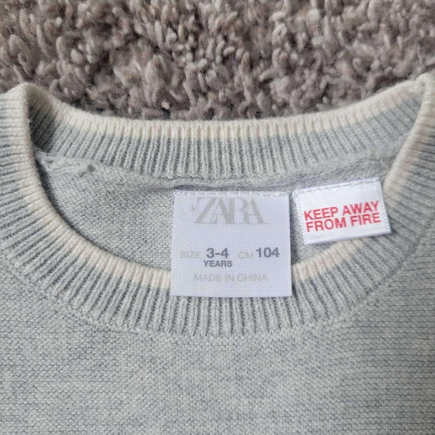 3 Pcs Bundle 3T/4T  ( Zara Grey Sweater, Rorie Whelan Short Sleeve Button $12.99 and GAP Mickey Shirt-$19.95), Kids 2T