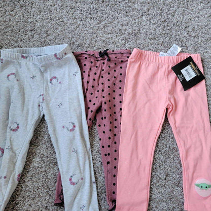3 Girls Pants Bundle 2T ( 2 EUC and 1 Brand New), Kids 2T