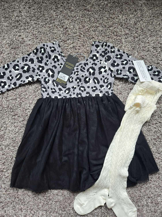 2Pcs Outfit- Dress 2T and leggings (Dress Purchased for $40+), Kids 2T