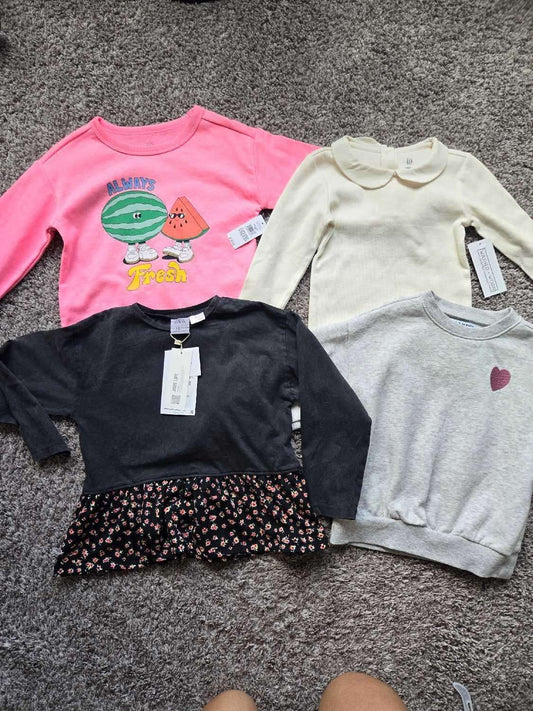 4 Pcs Long sleeves bundle 3T, Kids 3T