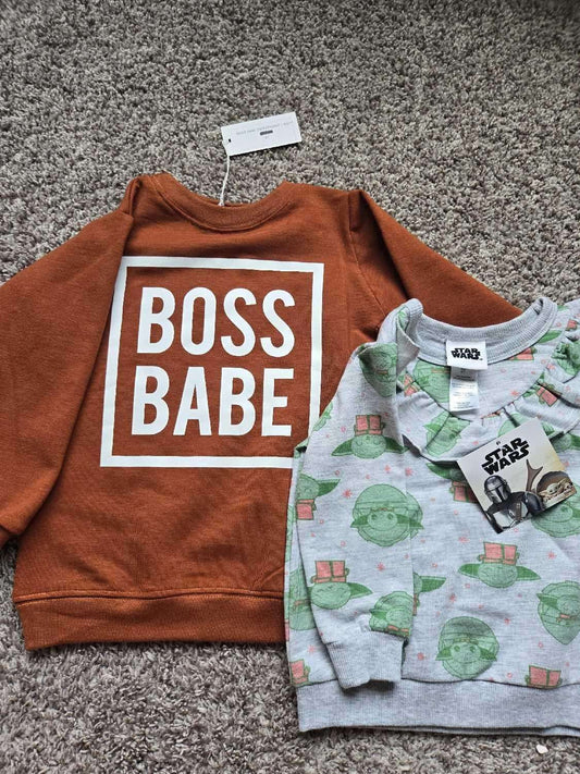 2 Sweater: Brand New Mi fi and Star Wars Sweaters 2T, Kids 2T