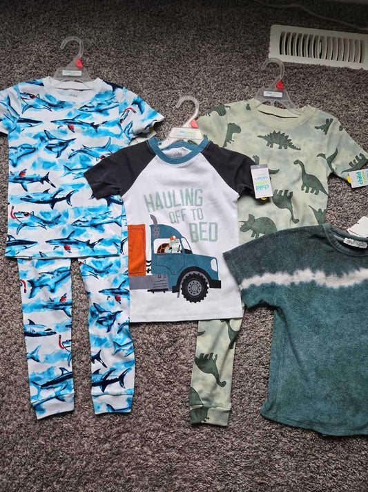 6T Bundle ( 2 Pjs and 2 Tops), Kids 6/6X (extra small)