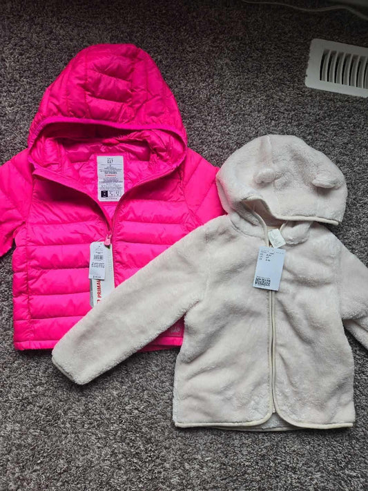 Cozy H&M sweater and Fall GAP Pink Jacket 2T (Retails for $88.95), Kids 2T