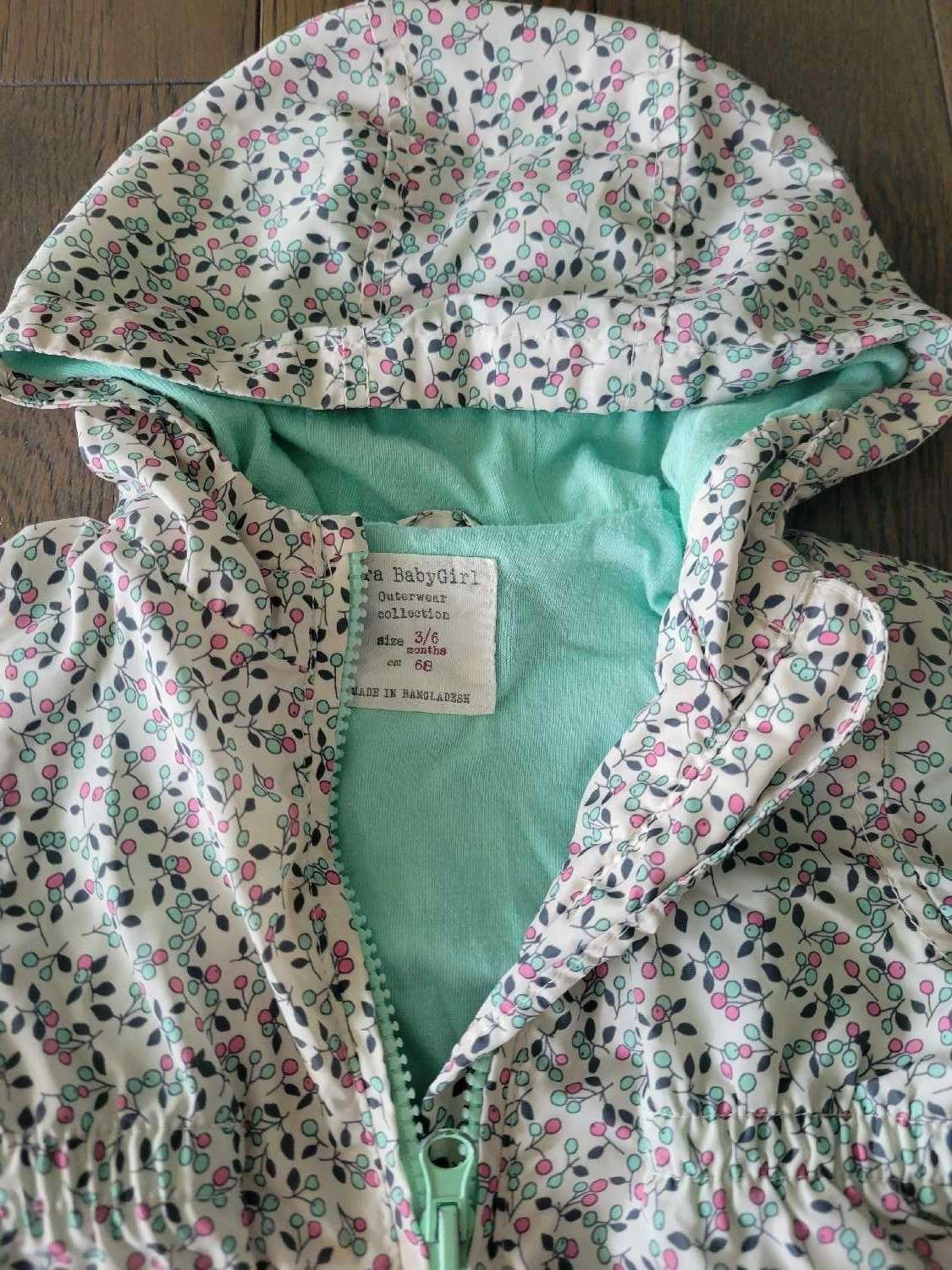 Zara baby Lined Rain coat 3-6months, Kids 6 Month (3-6M)