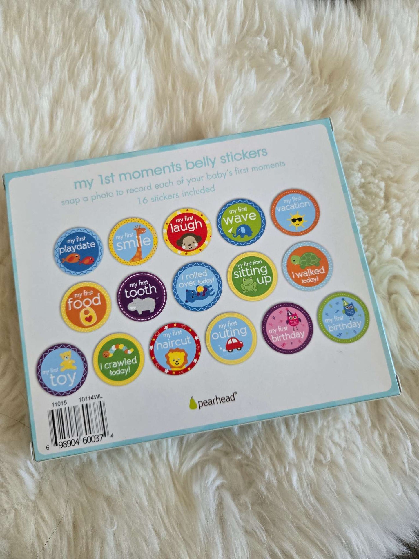 Baby milestones stickers